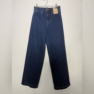 Madewell Women's Deep Indigo Wide Leg Jeans